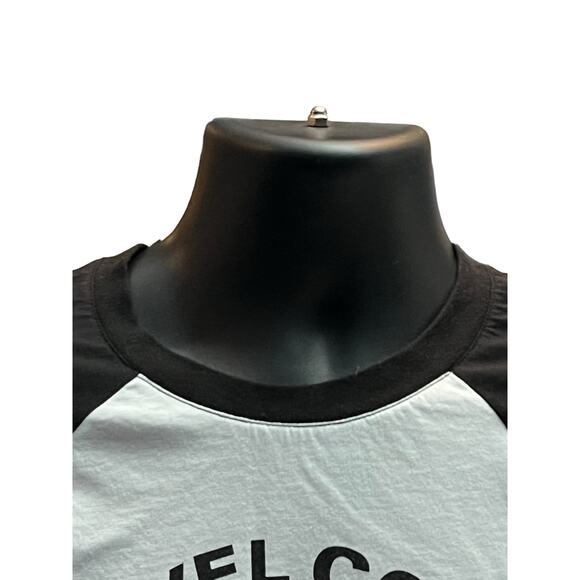 Spider-Man Marvel Comics Group Raglan Tee Mens Medium | Black White Disney Shirt - Picture 4 of 9